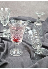 Resim 6'lı Fiona Ayaklı Meşrubat Bardağı Kadeh 200 Ml 6 Adet 
