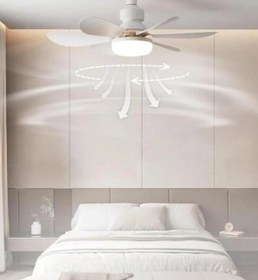 Resim CMT 5 Fan Kanat ve Işıklı Uzaktan Kumandalı Sinek Kovar Tavan Tipi Vantilatör 