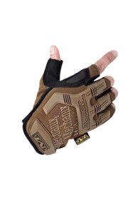 Resim Mechanix Yarım Parmak Eldiven- Taktik Destekli Kadın&erkek Unisex Eldiven Xl-kahve Kahve Kahverengi 