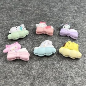Resim Hype Store My Melody Hello Pochacco Pompom Uyuyan Figürleri 6 Parça 
