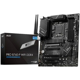 Resim anonim Msı Pro B760-P Wıfı Ddr4 Intel B760 Soket 1700 Ddr4 5333(Oc)Mhz Atx Gaming (Oyuncu) Anakart 