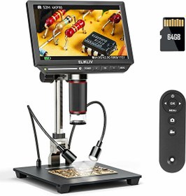 Resim Elikliv EM4K 8" 4K Dijital Mikroskop 2000x 52MP HDMI Mikroskop 