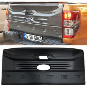 Resim Ford Ranger T7 Bagaj Kapağı Kaplama Ranger Yazılı Mat Siyah 