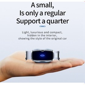 Resim Wondernest D7 Kızılötesi İndüksiyon Kablosuz Hızlı Şarj Arac Tutucu Siyah Hava Çıkışlı Siyah 