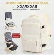 Resim Luckydog Motion003 Siyah Büyük Kapasiteli Nylon Sırt Çantası, Ayarlanabilir Askılar Çoklu Cep Siyah 