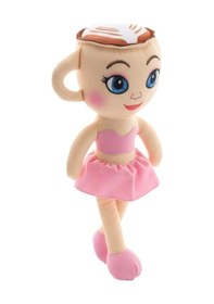 Resim Sevimli Peluş Fincan Balerin Bebek Uyku Arkadaşı 30 Cm Pembe 