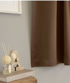 Resim Evdepo Home Blackout Karartma Fon Perde Koyu Toprak 