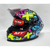 Resim Şefaf Vizörlü + Mt Braker Sv Crazy Teddy B7 Kapalı Kask 