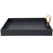 Resim Suntek Magideal Kare Servis Tepsisi 8x8 Inç Akşam Yemeği Için Koyu-gri 