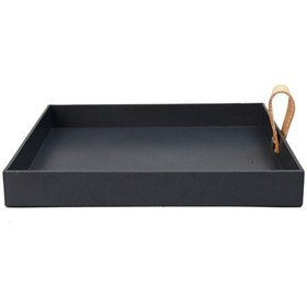 Resim Suntek Magideal Kare Servis Tepsisi 8x8 Inç Akşam Yemeği Için Koyu-gri 