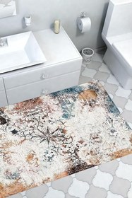 Resim Kaymaz Taban Djt Banyo Halı Yıldız Deri Modern 609m 609MD2-9, Çok Renkli, 80 x 150 