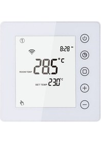 Resim Leezsing 3a Gaz Kazanı Termostatı Smartlife App Kontrolü Wifi Isıtma Oda Termostatı Lcd Dokunmatik Ekran Dijital Akıllı Sıcaklık Ko-162 