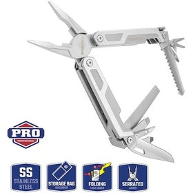 Resim Workpro Wp382002 15 In 1 Çok Fonksiyonlu Profesyonel Pense Seti + Taşıma Kılıfı 