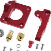 Resim Bestnify Metal Blok Kırmızı Sağ Mk8 Ekstrüder Ender 3 CR10 CR10S Pro Cr8 (Yurt Dışından) 