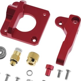 Resim Bestnify Metal Blok Kırmızı Sağ Mk8 Ekstrüder Ender 3 CR10 CR10S Pro Cr8 (Yurt Dışından) 
