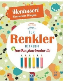Resim İlk Renkler Kitabım - Harika Çıkartmalar ile - Montessori Kazanımlar Dünyası- Altın Kitaplar 