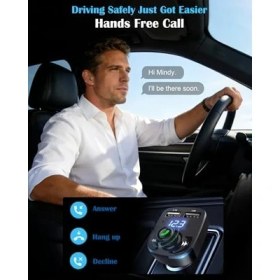 Resim Emdeco Lıhan X8 Bluetooth Araç Kiti | Fm Transmitter & Çift USB Şarj Cihazı | Kablosuz Müzik 