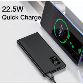 Resim Tonex Pd-10 10000 Mah Pd Qc3.0 22.5w Hızlı Ekranlı Powerbank Siyah 