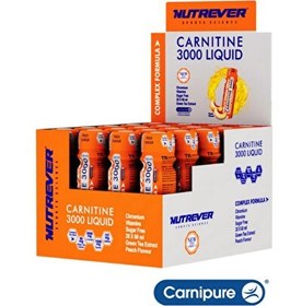 Resim Nutrever L-Carnitine 3000 Liquid 20 Ampul Şeftali Aromalı 