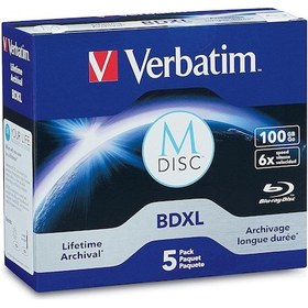 Resim Verbatim 98913 M-disc Bd-r Xl 100gb/1-4x, Jewelcase 5 Disk , Mavi 