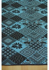 Resim Algelsineve Taşkale Mavi Serme Kalın 6m2 Halı Örtüsü Pike, Savan Mavi 