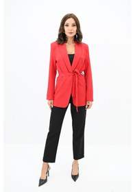 Resim Kadın Kuşaklı Blazer Ceket 9004-1-24 001 