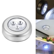 Resim ® Kablosuz Spot Pilli Dokunmatik Led Lamba 3 Ledli Dolap Lambası 