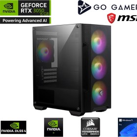 Resim Go Gamer GA72 Amd Ryzen 5 5500 / 16GB 3200MHZ / 512GB Nvme SSD / RTX3050 6gb / Windows 11 Pro Masaüstü Bilgisayar 