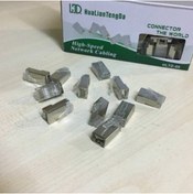 Resim Platoon Rj 45 Metal Jak Rkonnektör 8p8c 100 Adet Metal Cat6 Uç Rj45 