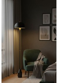 Resim Toms Siyah Lambader Modern Dekoratif Metal Tasarım Şık Yerde... Siyah 