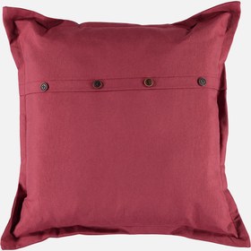 Resim Koyu Bordo Pamuklu Kırlent (40x40) 