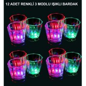 Resim LED Işıklı Eğlence Bardak Seti 12 Adet 