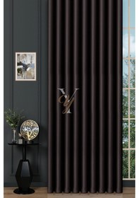 Resim Blackout Fon Perde V-2040 Siyah Siyah 