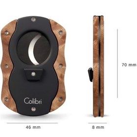Resim Colibri Wood S-cut Light Burl - Siyah Puro Makası Kesici 