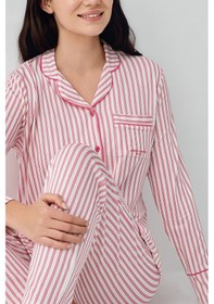 Resim Pierre Cardin Kadın Bordo Gömlek Pijama Bordo 