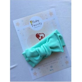 Resim Baby Tweety El Yapımı Ribana Kız Bebek Bandana 