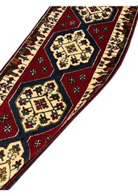 Resim El Dokuma Sıfır Yahyalı Halısı Yolluk 72x283 Kök Boya %100 Yün Yolluk Kırmızı 