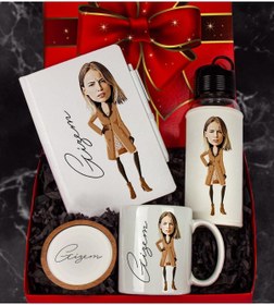 Resim Ejoya Kişiye Özel Karikatür Tasarım Hediye Paketi 96662 