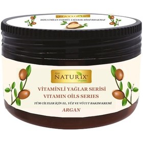 Resim Naturix Değerli Yağlar Serisi Argan Yağı Özlü El Yüz Vücut Kremi 
