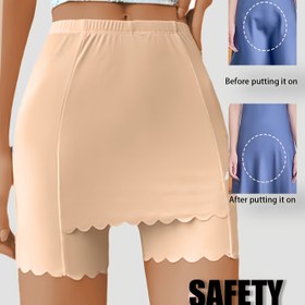 Resim Tek Paket Kadınlar İçin Tek Renk Rahat Nefes Alabilen Kaymaz Astarlı İç Çamaşır, Üçgen Bölge Kaplamalı Dikişsiz Ice Slicky Fiber Yüksek Bel Günlük ve Boş Zaman İçin Emniyet Pantolonu, Rahat Temel Parçalar,Boş Zaman İç Çamaşırları,Pürüzsüz Uyum,Minimalist Tarz,Nefes Alabilen Malzeme,Astarlı Külotlar,Destekleyici Külotlar,Fitness Tutkunları 