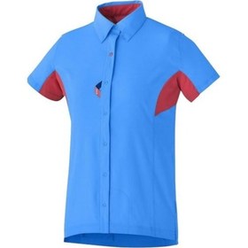 Resim Shimano Kısa Kol Gömlek Forma Kadın Mavi/pembe M Siyah 