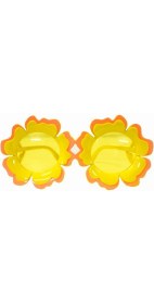 Resim Papatya Şekilli Turuncu Sarı Renkli Hawaii Konsept Parti Gözlüğü 15X7 cm 