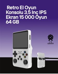 Resim thebestnzm R36S 64 GB Retro Oyun Konsolu – Çoklu Emülatör Desteği, Linux Tabanlı Açık Sistem 