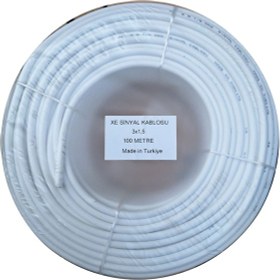 Resim Has Alüminyum Zayıf Akım, Sinyal Kablosu 3x1,5 100 Metre 