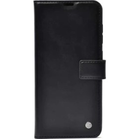 Resim Case Street Samsung Galaxy A01 Kılıf Kar Delüx Cüzdan Kartvizitli Para Gözlü Kopçalı Siyah 