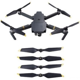 Resim Yaozixa Djı Mavic Pro Platinum İçin 8331f Gümüş Kenar Katlanabilir Spiral Kanatlar - Gürültü Azaltıcı 4 Çift Çift Paket 