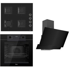 Resim Ferre Fryart-Sılentart Serisi Siyah Ankastre Set SS205 - QEP63CS - D063 