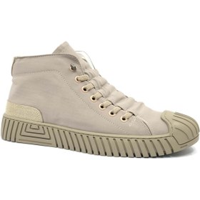 Resim GAMELU Vigor Bot Boğazlı Sneakers Erkek Spor Ayakkabı BEJ 