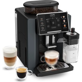 Resim Krups Sensation Milk M90 Tam Otomatik Kahve Makinesi 1450 W Siyah Renk Espresso İçecek 