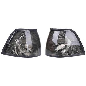 Resim E36 3-serisi Sedan/hatchback Siyah İçin Euro Fit Köşe Lambası Kapağı. 